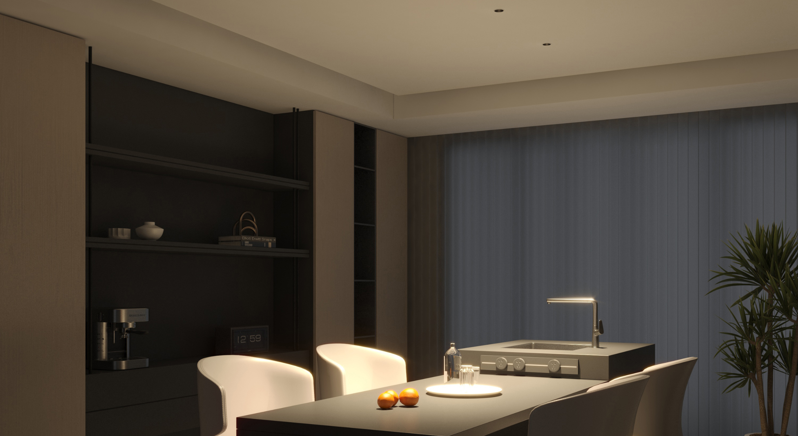 Genius 45 Fixed IP44 Trimless-Amlumen