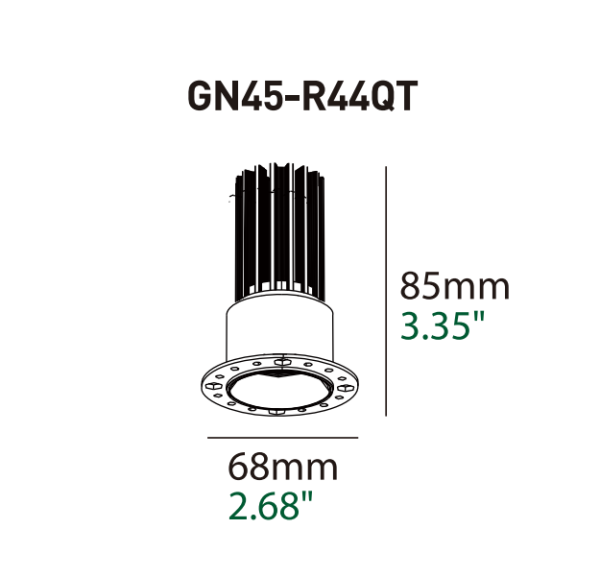 Genius 45 Fixed IP44 Trimless